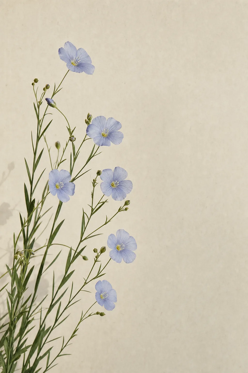 Raw long-fibre flax.